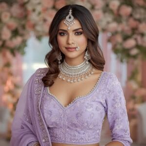 pastel bridal jewellery look