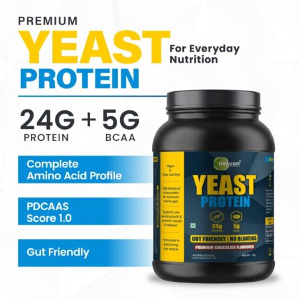 NEIVON Premium Yeast Protein Nutrition Benefits - 24g Protein, 5g BCAA, Complete Amino Acids & PDCAAS 1.0